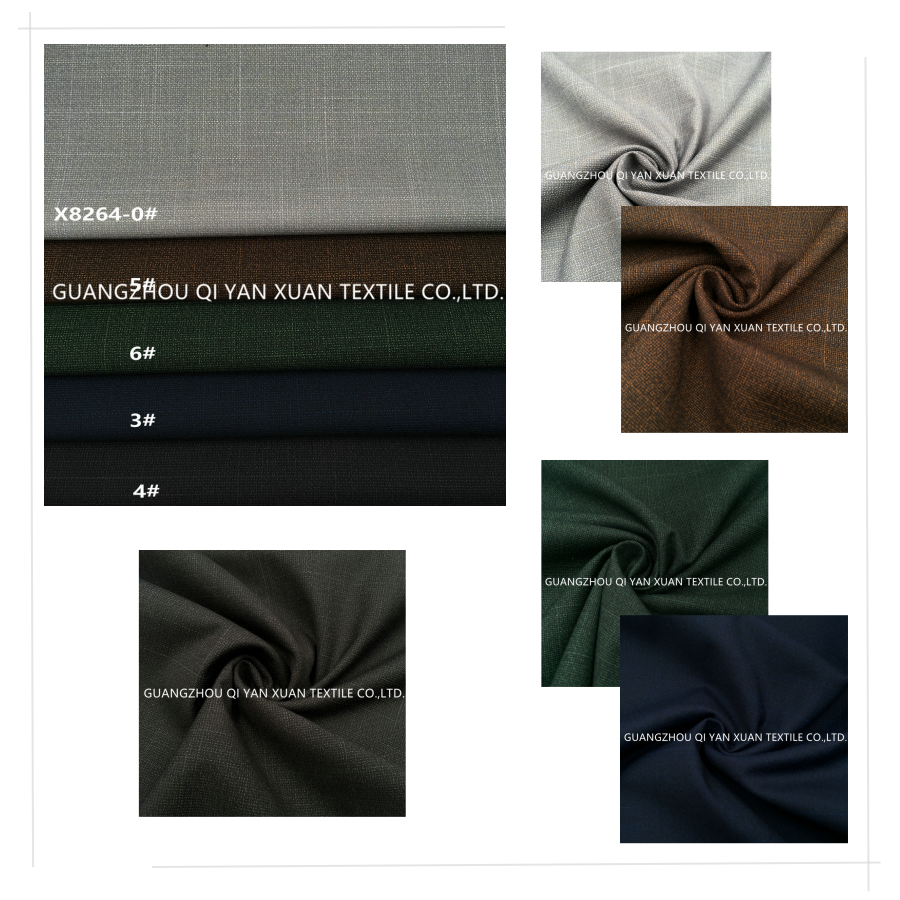 Summer New Polyester Fiber Spandex Blend Elastic Little Jacquard Men's Suit Fabric Manufacturer