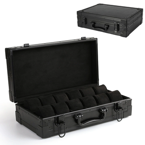 Venta al por mayor Caja de almacenamiento de relojes Estante de exhibición en vivo múltiple Caja de almacenamiento de joyas de piel de muñeca - Product Image 6