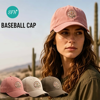 Casquette de baseball en coton doux OEM ODM avec logo brodé, visière incurvée, sangle réglable, 6 panneaux, mode décontractée, unisexe