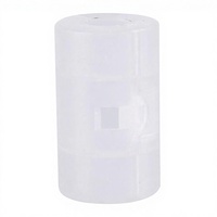Adaptateur de conversion de piles rechargeables de taille AA C, système de gestion des piles, boîte de conversion, semi-transparente, blanche, 4 pièces
