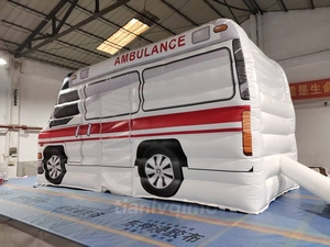 Modelos de Ambulancia Inflables Personalizables al por Mayor, Resistentes al Agua y Duraderos, con Fácil Instalación <span class=keywords><strong>para</strong></span> <span class=keywords><strong>Eventos</strong></span> Temáticos de Seguridad y Emergencias - Product Image 4