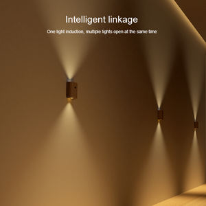 Applique murale en grain <span class=keywords><strong>de</strong></span> bois <span class=keywords><strong>de</strong></span> qualité supérieure avec capteur <span class=keywords><strong>de</strong></span> <span class=keywords><strong>mouvement</strong></span>-Batterie rechargeable-Veilleuse LED intérieure - Product Image 3