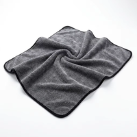 Serviette de lavage de voiture en microfibre à boucles torsadées monocouche, super absorbante, sans traces, pour le séchage et le detailing automobile