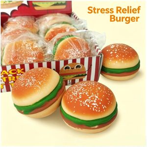 Juguete Antiestrés Creativo de Hamburguesa sin Comprimir, Nuevo y Único, Mini Juguete Divertido para Moldear, Juguete de Hamburguesa de Simulación - Product Image 6