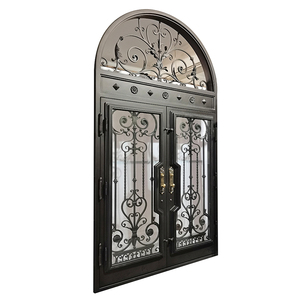 Porte d'Ingresso Principali in Ferro Battuto <span class=keywords><strong>su</strong></span> <span class=keywords><strong>Misura</strong></span> Basate <span class=keywords><strong>su</strong></span> Disegni, Porte d'Entrata per Case, Porta Esterna in Metallo - Product Image 4