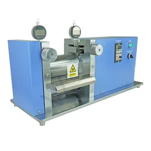 Machine de calandrage d'électrodes de presse à chaud de rouleau électrique de laboratoire de prix usine pour la préparation de batterie au Lithium