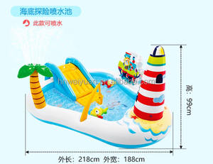 <span class=keywords><strong>Piscine</strong></span> gonflable de centre de jeu d'enfants de promotion avec l'arroseur de parc aquatique de glissière pour des équipements d'amusement extérieurs - Product Image 2
