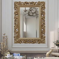 Miroir décoratif de fabrication artisanale, miroir mural antique français, grand miroir pour la décoration de la maison, cadre en PU, Espejo Spiegel, miroir antique pour le salon