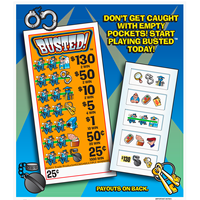 Free Sample Customized Bingo Pull Tabs Scratch Card Break Open Lottery Tickets With Pull Tab Tear Off Five Windows Card