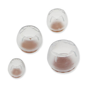 Non-Slip Transparent White Rubber Silicone <b>Chair</b> Table Leg Cover Furniture <b>Floor</b> <b>Protectors</b> <b>Chair</b> Leg Caps - Product Image 5