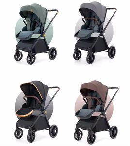 Cochecito de Bebé de Lujo 4 en 1 <span class=keywords><strong>para</strong></span> 0-3 Años, Estructura de Aluminio Ligera, Plegable <span class=keywords><strong>para</strong></span> Viaje, Diseño Alto <span class=keywords><strong>para</strong></span> Avión - Product Image 6