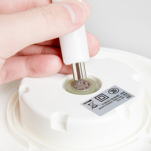 Picadora Eléctrica de Alimentos 1.5L con Carcasa de Plástico, 15000 RPM, Máquina Procesadora de Carne con Cuchilla y Recipiente de Vidrio Blanco - Product Image 1