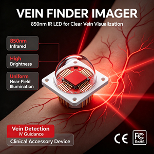 ไดโอด LED IR สีแดงเกรดทางการแพทย์ 630 660 760 850 940 นาโนเมตร แพ็คเกจเซรามิกสำหรับอุปกรณ์ทางการแพทย์ด้านความงามและการฟื้นฟูหลังผ่าตัด - Product Image 4