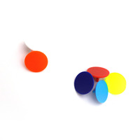 Marqueur de balle de golf en plastique multicolore durable, écologique et léger de 25 mm, marque OEM, 1000 pièces pour accessoires de golf