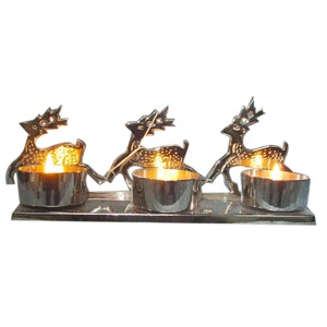 Leaf Three T-<b>lite</b> <b>Holder</b> <b>Tea</b> Light Candle <b>Holders</b> for Home Decor - Product Image 4