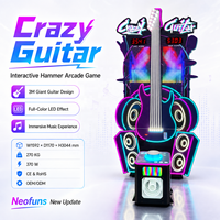 Máquina de Juego Arcade Neofuns Crazy Guitar de 3 Metros con Golpes de Martillo Gigantes, Certificación CE ROHS, Máquina de Entretenimiento LED a Todo Color para FEC