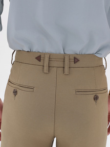 Nouveau printemps pantalons décontractés jambe droite à la mode et polyvalent haut <span class=keywords><strong>de</strong></span> gamme <span class=keywords><strong>classique</strong></span> affaires drapé pantalons pour hommes - Product Image 3