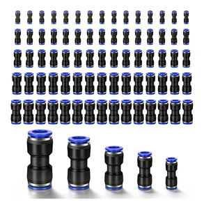 Accesorios de manguera de aire de 6, 8, 10 y 12mm, Kit de ajuste de empuje para conectar, conectores neumáticos de liberación rápida, tubo recto de plástico - Product Image 1