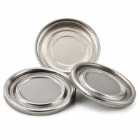 Capsules de scellage sous vide à large ouverture pour bocaux en fer blanc, avec revêtement intérieur compatible remplissage à chaud, diamètre personnalisé pour bocaux de cornichons et de sauces