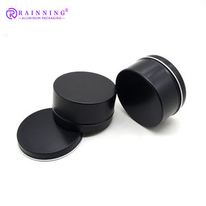 Lata de Aluminio Mate Negra para Velas de 100 ml - Product Image 1