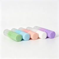 Flacon roll-on en verre dégradé nacré multicolore de 10 ml avec bille en acier inoxydable pour l'aromathérapie, les cosmétiques et les huiles essentielles