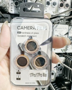 Adatto per IPhone17 Fashion 17 17promax pellicola per lenti con diamanti tempestate di diamanti ad alta definizione per Apple 17pro Flash adesivo per lenti - Product Image 5