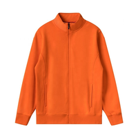 Logo personnalisé, coton de haute qualité 480GSM, polaire d'hiver, sweats à capuche pour hommes, cardigan unisexe, col ample, vestes et manteaux pour hommes