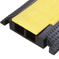Rampes de câbles en caoutchouc et plastique à 2 canaux certifiées CE RoHS, pour événements en plein air, couvre-câbles de scène
