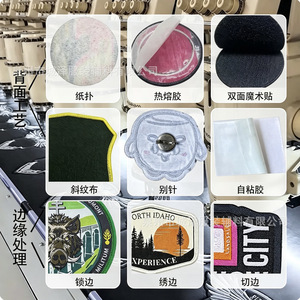 Parches Bordados Personalizados Chengze, Parches Termoadhesivos de Sarga, Velcro y Lona para Ropa y Accesorios - Product Image 3