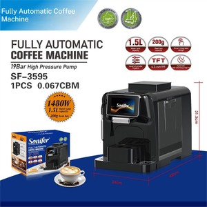 Cafetera Automática de Extracción Concentrada para Uso Doméstico y Comercial, Estilo Americano e Italiano, con Vaporizador de Leche - Product Image 1