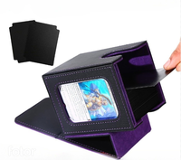 Boîtes de cartes de jeu en cuir PU personnalisées boîte de cartes à jouer à collectionner compatible avec les ponts MTG Commander en matériau PU