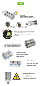 Chi Phí Nhà Máy <span class=keywords><strong>LED</strong></span> Trang Bị Thêm Bộ Dụng Cụ Ngô Bóng Đèn E39 <span class=keywords><strong>E40</strong></span> Cơ Sở 5 Năm Bảo Hành Độ Sáng Cao 60W Ngô COB Bóng Đèn <span class=keywords><strong>LED</strong></span> Đèn - Product Image 3