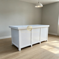 Meuble buffet élégant en bois de manguier sculpté à la main avec motifs d'arbres, idéal pour restaurant, par Natural Beauty Craftsmanship