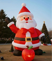 Père Noël gonflable durable et imperméable de 8 à 10 pieds pour diffuser le bonheur de Noël lors des fêtes de fin d'année
