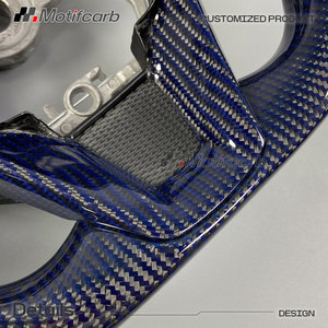 Volante de Fibra de Carbono con Diseño Azul Personalizado para Lexus LC 500 500h Coupé 2016-2026, con Palancas de Cambio - Product Image 4