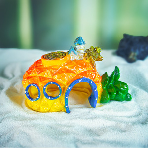 Decoración <span class=keywords><strong>de</strong></span> Acuario Jeneca, Refugio <span class=keywords><strong>de</strong></span> Resina para Cangrejos Ermitaños, Concha <span class=keywords><strong>de</strong></span> Hongo, Micropaisaje, Adornos para Peceras, Exterior, Superventas - Product Image 4