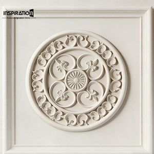 Rose de <span class=keywords><strong>plafond</strong></span> décorative GRG, qualité export, style europé<span class=keywords><strong>en</strong></span>, <span class=keywords><strong>en</strong></span> plâtre renforcé de fibre de verre, <span class=keywords><strong>pour</strong></span> <span class=keywords><strong>chambre</strong></span> et salle à manger - Product Image 5