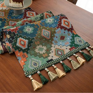 High Quality <strong>Long</strong> Muslin Embroidered <strong>Table</strong> <strong>Runner</strong> Guaranteed Quality Unique Logo <strong>Table</strong> <strong>Runner</strong> - Product Image 1