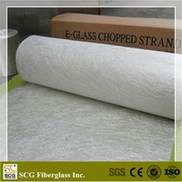 SCG Marka CSM E-Cam Sürekli Filament Mat Rulosu, Tekneler İçin Fenolik Reçine Bağlayıcılı, Kesim Hizmeti ile Yumuşak