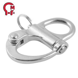 Manille à pression à dégagement rapide en acier inoxydable durable <span class=keywords><strong>HLM</strong></span> pour kayak voilier Yacht matériel de voile - Product Image 1
