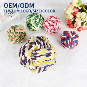 Jouet à mâcher en corde de coton tressée durable, best-seller, avec fonction lavable, design interactif pour chiens de petite, moyenne et grande taille - Product Image 1