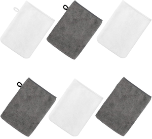 Style européen <span class=keywords><strong>microfibre</strong></span> réutilisable démaquillant visage mitaines gants doux lavage du corps mitaines pour la maison Spa bain tissé Technique - Product Image 2