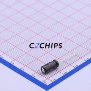 Condensador Electrolítico de Aluminio NXA25V47M5*11 LO de Montaje Pasante, D5xL11mm 47uF 20% 25V 210mA-100kHz - Product Image 2