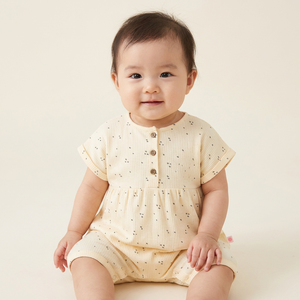 Combinaison bébé en coton tricoté de qualité supérieure, fabriquée directement en usine, tenue écologique pour nourrissons, fournisseur en gros OEM - Product Image 1