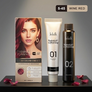 Jelsilk OEM Crema de <span class=keywords><strong>Tinte</strong></span> Permanente para el Cabello de Grado Cosmético Profesional Premium para Cabello Normal, Paleta de Colores Fácil de Usar para Uso en el Hogar - Product Image 1