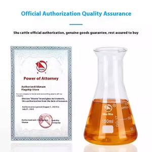 Xiangbo bel labu segitiga kaca borosilikat tinggi, sumbat mulut <span class=keywords><strong>B</strong></span> besar 100ml-500ml - Product Image 2