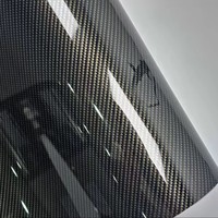 Film autocollant en fibre de carbone 2D 3D 4D 5D haute qualité, adhésif sans bulles, vinyle PVC brillant pour décoration intérieure de voiture