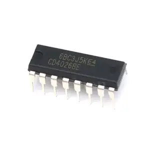 New Original in-line CD4026BE DIP-16 log chip Decimal counter/frequency divider chip OEM/ODM chips