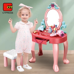 Ensemble <span class=keywords><strong>de</strong></span> maquillage pour filles, jeu <span class=keywords><strong>de</strong></span> simulation <span class=keywords><strong>de</strong></span> coiffeuse, cadeau pour filles, 2021 - Product Image 1