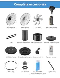 18 inch sương mù <span class=keywords><strong>Fan</strong></span> Home thiết bị không khí cầm tay Quạt làm mát với điều khiển - Product Image 6
